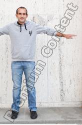 Whole Body Man T poses Casual Street photo references